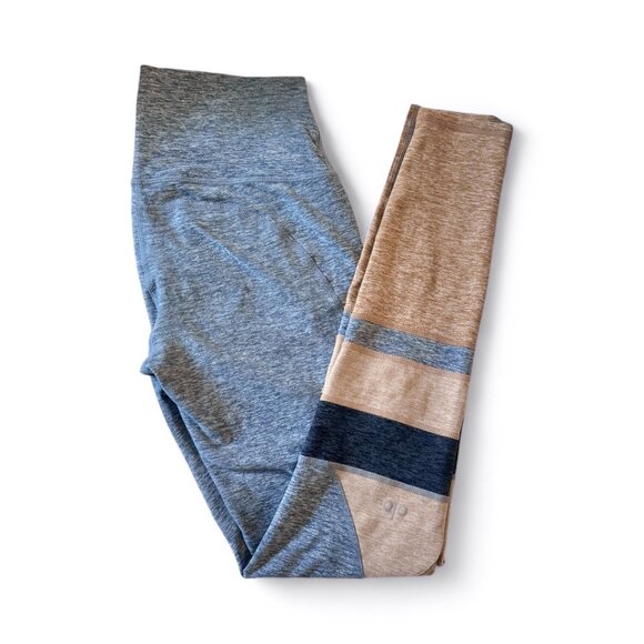Alo Yoga High Rise AloSoft Momentum Legging Colorblock Women's size XS - Picture 1 of 7